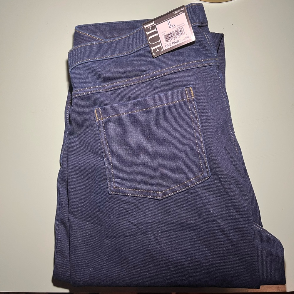 HUE - Dark Denim Leggings